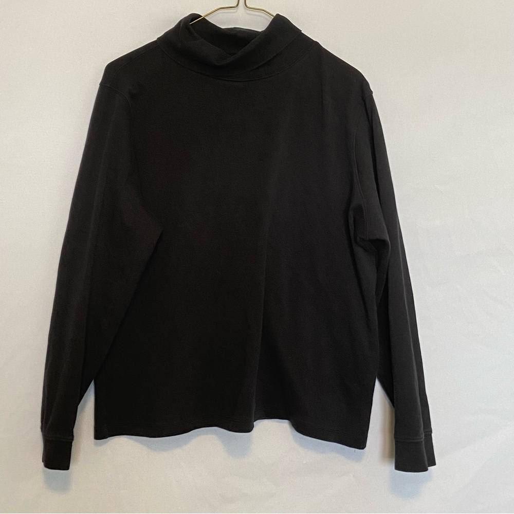 LL Bean black turtleneck. Women’s XL
